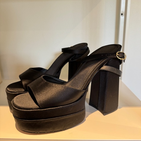 ASOS Satin Platform Heels - Size 8 - New - Picture 2 of 4